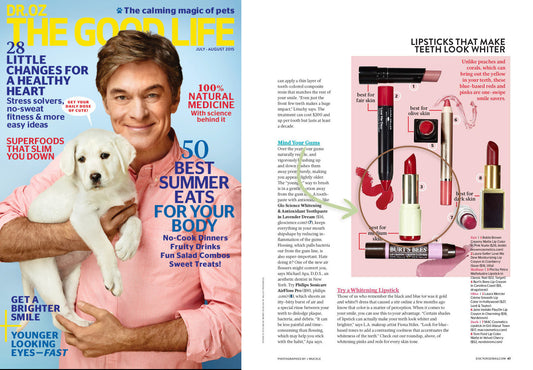 Dr Oz. The Good Life Magazine August 2015